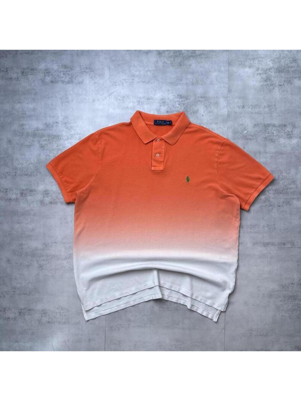 Y2K Polo Ralph Lauren Orange Polo Shirt